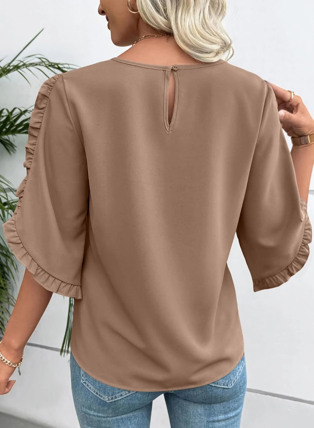 Evaless 3/4 Sleeve Blouse