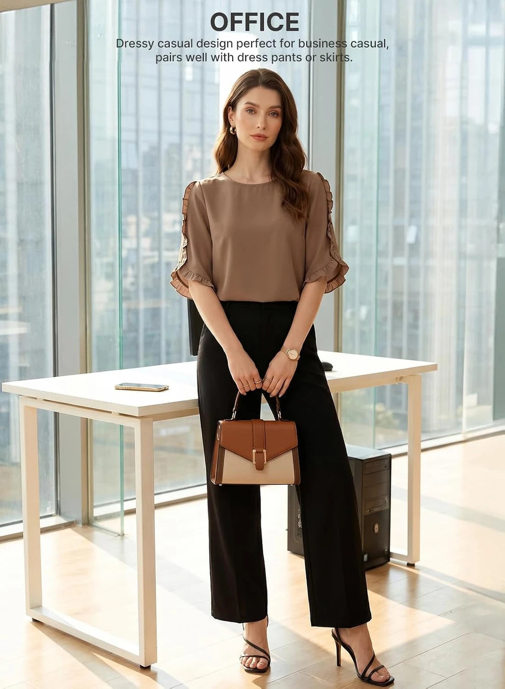 Evaless 3/4 Sleeve Blouse