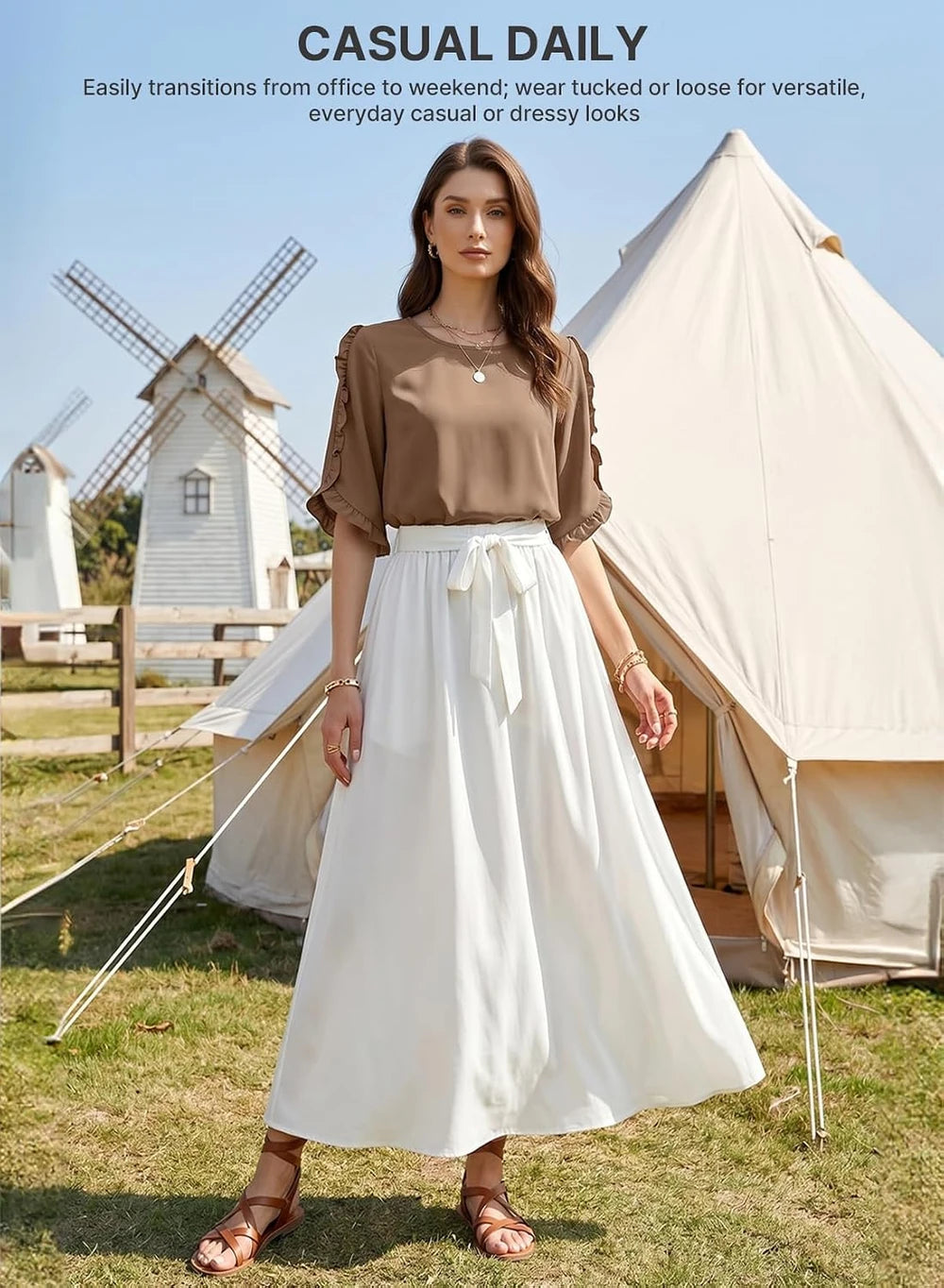 Evaless 3/4 Sleeve Blouse