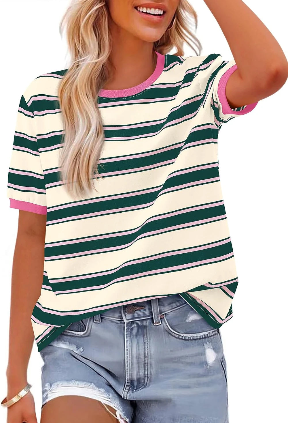 BTFBM Striped Short Sleeve Tee