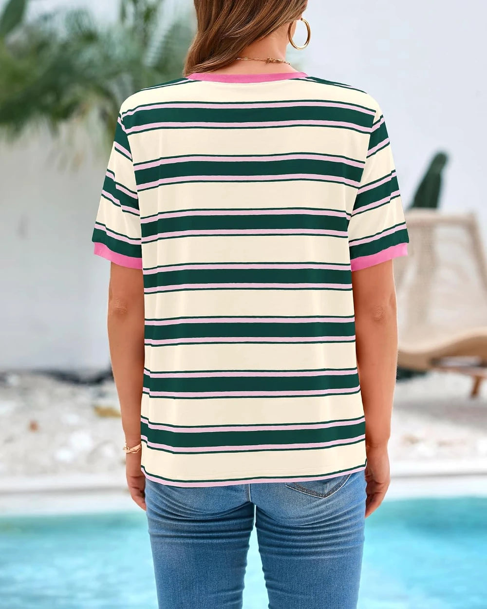 BTFBM Striped Short Sleeve Tee
