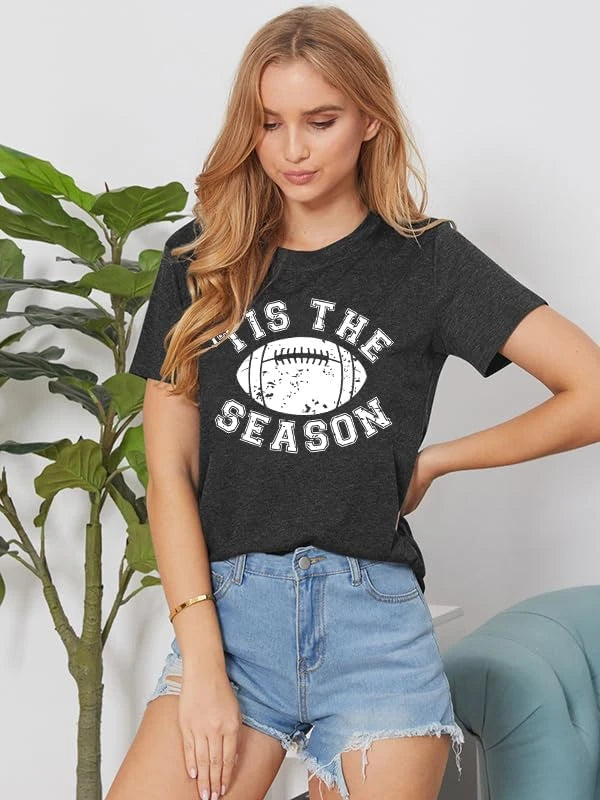 Womens Game Day Football Graphic TShirt