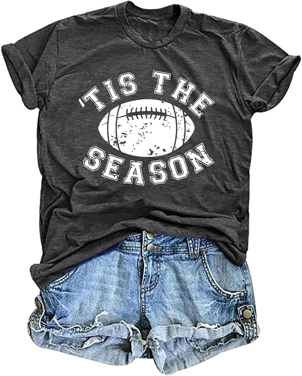Womens Game Day Football Graphic TShirt