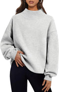 Mock Neck Oversized Sweatshirt