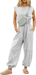 Flygo Cotton Casual Jumpsuit