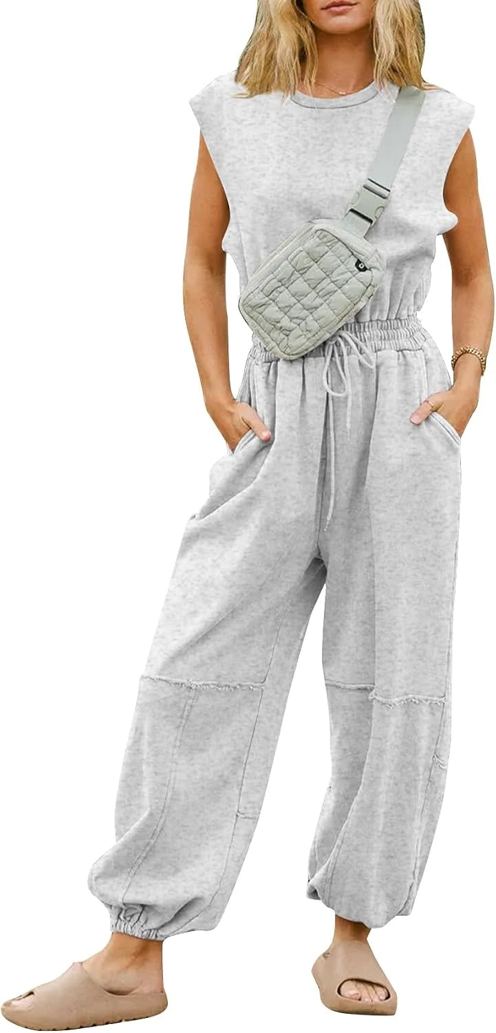 Flygo Cotton Casual Jumpsuit